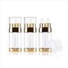 Double Tube Electroplated Plastic Lotion Bottle