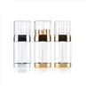 Double Tube Electroplated Plastic Lotion Bottle