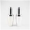 Empty Black Serum Bottle 15ml 20ml 30ml 50ml Black Cosmetic Glass Bottle With Dropper /Pump