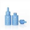 Flat Shoulder Blue Dropper Glass Bottle 30ml