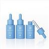 Flat Shoulder Blue Dropper Glass Bottle 30ml