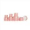Frosted Round Glass Cosmetic Bottle And Jar Cosmetics Packaging