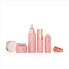 Frosted Round Glass Cosmetic Bottle And Jar Cosmetics Packaging