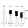 Glass Empty Lotion Bottles With Pump 30ml 50ml 100ml 200ml