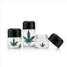 50ml 70ml Glass Jar With Black Child Resistant Cap