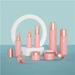 Rose Gold Glass Luxury Cosmetic Packaging
