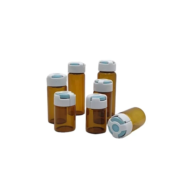Glass Medical Vials Borosilicate Clear Glass Bottle/Serum Vial Transparent Amber Glass Vials for Injection Drug
