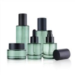 Glass Skincare Bottles And Jars 40ml 100ml Pump Cosmetic Bottles
