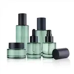 Glass Skincare Bottles And Jars 40ml 100ml Pump Cosmetic Bottles