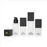15ml 20ml 30ml 40ml Glass Square Clear Lotion Bottles