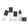 15ml 20ml 30ml 40ml Glass Square Clear Lotion Bottles
