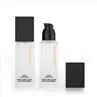 15ml 20ml 30ml 40ml Glass Square Clear Lotion Bottles
