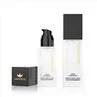 15ml 20ml 30ml 40ml Glass Square Clear Lotion Bottles