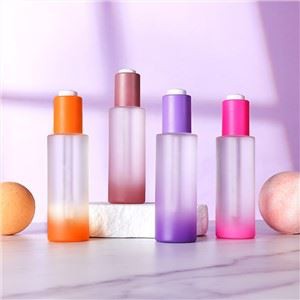 Gradient Glass One Ounce Dropper Bottles
