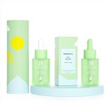 Green Frosted Dropper Bottles With Paper Box