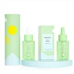 Green Frosted Dropper Bottles With Paper Box