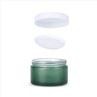 Green Frosted Glass 200ml Cosmetic Jars