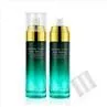 Green Gradient Luxury Glass Cosmetic Bottles 30g 20ml 40ml 80ml 100ml