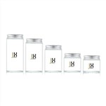 Heat Resistant 200ml 250ml Clear Small Glass Jar With Lid