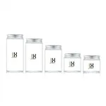 Heat Resistant 200ml 250ml Clear Small Glass Jar With Lid
