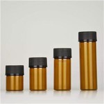 Hot Sale 1ml 2ml Perfume Vial 1/4 Dram Glass Sample Vials Amber Tubular Glass Vials Perfume Test Vial Glass Bottle Plastic Cap