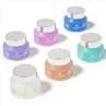 Inclined Shoulder Frosted Glass Cosmetic Jars