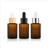 Orange 1 Oz Frosted Glass Dropper Bottles