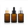 Orange 1 Oz Frosted Glass Dropper Bottles