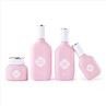 Pink Unique Skincare Bottle Glass Cream Jars Cosmetic Packaging