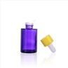Purple Glass 1 Ounce Dropper Bottles