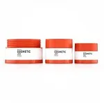 Red Round Pp Plastic Cosmetic Jars
