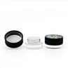 Round Clear Glass Concentrate Jar 3g 5g 7g