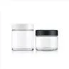Round Glass Clear Child Resistant Jar