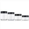 Round Glass Clear Child Resistant Jar