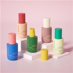 Round Glass Colored 1 Oz Lotion Pump Bottles