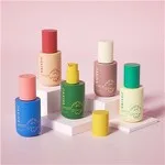 Round Glass Colored 1 Oz Lotion Pump Bottles