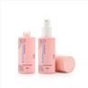 Round Glass Pink Cosmetic Bottle Packaging