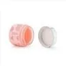 Round Glass Pink Cosmetic Bottle Packaging