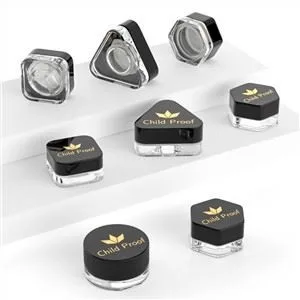 Small Concentrate Jar With Black Child Proof Cap