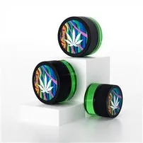 Small Green Glass Childproof Jar