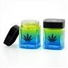 Square Child Proof Glass Jar Child Resistant Bottle 40g 60g 80g 100g