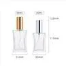 Square Clear 50ml 30ml Perfume Bottle Glass Empty Perfume Bottles Wholesale