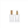 Square Clear 50ml 30ml Perfume Bottle Glass Empty Perfume Bottles Wholesale