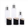 Square Frosted Cosmetic Bottles And Jars