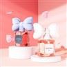 Square Glass Bow Beautiful Perfume Bottles