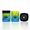 Square Gradient Glass Jar Childproof Cap 40g 60g 80g 100g