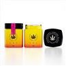 Square Gradient Glass Jar Childproof Cap 40g 60g 80g 100g