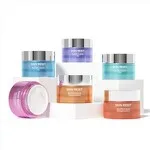 Straight Round Glass Cream Jars Cosmetic Packaging
