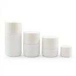 White CR Child Resistant Glass Jar