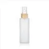 White Frosted Bamboo Lid Skin Care Packaging Suppliers Wholesale Cosmetic Containers